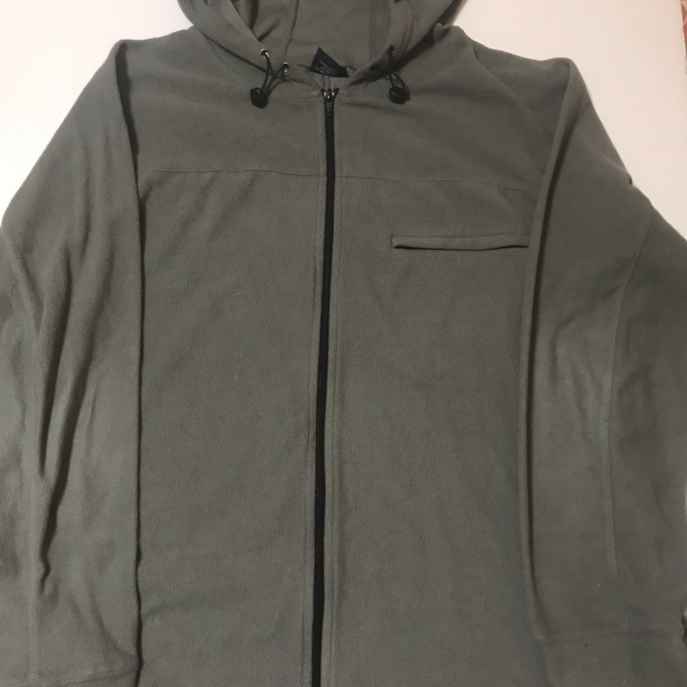 MENS GRAY ZIPPERED HOODIE SEVEN APPAREL SZ XL POCKETS